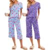 Purple Floral /Cartoon