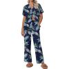 Navy/ Blue Leaf