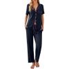 Navy Blue and Rose Red