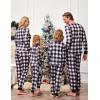 imageEkouaer Pajamas for Couple Matching Pjs Long Sleeve Plaid Sleepwear Soft Loungewear with Pockets SXXLPattern10grey Plaid