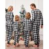 imageEkouaer Pajamas for Couple Matching Pjs Long Sleeve Plaid Sleepwear Soft Loungewear with Pockets SXXLPattern10grey Plaid