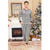 imageEkouaer Pajamas for Couple Matching Pjs Long Sleeve Plaid Sleepwear Soft Loungewear with Pockets SXXLPattern1black Plaid