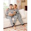 imageEkouaer Pajamas for Couple Matching Pjs Long Sleeve Plaid Sleepwear Soft Loungewear with Pockets SXXLPattern1black Plaid