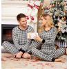 imageEkouaer Pajamas for Couple Matching Pjs Long Sleeve Plaid Sleepwear Soft Loungewear with Pockets SXXLPattern1black Plaid