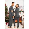 imageEkouaer Pajamas for Couple Matching Pjs Long Sleeve Plaid Sleepwear Soft Loungewear with Pockets SXXLPattern3grey Plaid