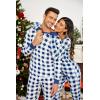 imageEkouaer Pajamas for Couple Matching Pjs Long Sleeve Plaid Sleepwear Soft Loungewear with Pockets SXXLPattern6blue Plaid