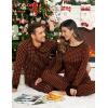 imageEkouaer Pajamas for Couple Matching Pjs Long Sleeve Plaid Sleepwear Soft Loungewear with Pockets SXXLPattern7caramel Plaid