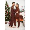 imageEkouaer Pajamas for Couple Matching Pjs Long Sleeve Plaid Sleepwear Soft Loungewear with Pockets SXXLPattern7caramel Plaid