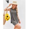 imageEkouaer Womens 2 Piece Lounge Set Ribbed Knit Pajamas Sleeveless Sleepwear Biker Shorts Loungewear Outfit SXXLDeep Grey