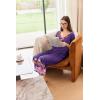 imageEkouaer Womens Capri Pajama Set Short Sleeve Top and Pants 2 Piece Sleepwear Floral Print Ladies Pjs SetsPurple