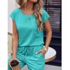 imageEkouaer Womens Pajama Sets Cap Sleeve Sleepwear Tops and Long Pants Comfy Pjs 2 Piece Lounge Set with Pockets SXXLCeramic Green