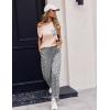 imageEkouaer Womens Pajama Sets Cap Sleeve Sleepwear Tops and Long Pants Comfy Pjs 2 Piece Lounge Set with Pockets SXXLPink Grey Star