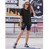imageEkouaer 2 Pack Womens Pajama Tops Short Sleeve Oversized T Shirts Summer Spring Tops 2025 Basic Casual Tee Top SXXLBlackCamel