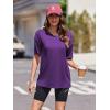 imageEkouaer 2 Pack Womens Pajama Tops Short Sleeve Oversized T Shirts Summer Spring Tops 2025 Basic Casual Tee Top SXXLBlue GreenPurple