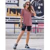 imageEkouaer 2 Pack Womens Pajama Tops Short Sleeve Oversized T Shirts Summer Spring Tops 2025 Basic Casual Tee Top SXXLClear BlueOld Rose
