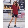 imageEkouaer 2 Pack Womens Pajama Tops Short Sleeve Oversized T Shirts Summer Spring Tops 2025 Basic Casual Tee Top SXXLLight GreenWine Red