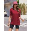 imageEkouaer 2 Pack Womens Pajama Tops Short Sleeve Oversized T Shirts Summer Spring Tops 2025 Basic Casual Tee Top SXXLNavyWine Red