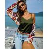 imageEkouaer 3 Pack Womens Silk Satin Tank Top V Neck Camisole Cami Spaghetti Strap Top Loose Sleeveless Blouses Tank ShirtBlackWhiteArmy Green
