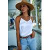 imageEkouaer 3 Pack Womens Silk Satin Tank Top V Neck Camisole Cami Spaghetti Strap Top Loose Sleeveless Blouses Tank ShirtBlackWhiteArmy Green