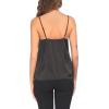 imageEkouaer 3 Pack Womens Silk Satin Tank Top V Neck Camisole Cami Spaghetti Strap Top Loose Sleeveless Blouses Tank ShirtBlackWhiteChampagne