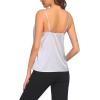 imageEkouaer 3 Pack Womens Silk Satin Tank Top V Neck Camisole Cami Spaghetti Strap Top Loose Sleeveless Blouses Tank ShirtBlackWhiteWine Red