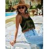 imageEkouaer 3 Pack Womens Silk Satin Tank Top V Neck Camisole Cami Spaghetti Strap Top Loose Sleeveless Blouses Tank ShirtKhakiChampagneArmy Green