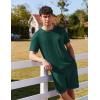 imageEkouaer Mens Pajamas Set Casual Short Sleeve Shirts and Shorts Soft 2 Piece Loungewear With PocketsGreen