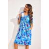 imageEkouaer Womens House Dress Floral Print Nightgown with Pockets Mumu DressFloral Blue
