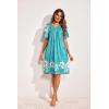 imageEkouaer Womens House Dress Floral Print Nightgown with Pockets Mumu DressGreen