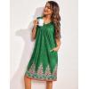 imageEkouaer Womens House Dress Floral Print Nightgown with Pockets Mumu DressGreen Boho