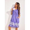 imageEkouaer Womens House Dress Floral Print Nightgown with Pockets Mumu DressLilac