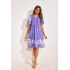 imageEkouaer Womens House Dress Floral Print Nightgown with Pockets Mumu DressLilac