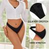 imageEkouaer Womens Thongs Invisible Panties No Show Seamless Low Waist Breathable GString Cotton Thongs 6 PackMulticolored 1  6 Pack