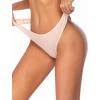 imageEkouaer Womens Thongs Invisible Panties No Show Seamless Low Waist Breathable GString Cotton Thongs 6 PackMulticolored 1  6 Pack