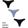 imageEkouaer Womens Thongs Invisible Panties No Show Seamless Low Waist Breathable GString Cotton Thongs 6 PackMulticolored 2  6 Pack
