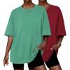 Light Green/Wine Red
