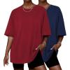 Navy/Wine Red