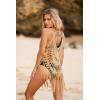 imageEkouaer Beach Swimsuit Cover Up Women Crochet Bikini Coverups Summer Pool Swimwear Tassel DressBrown