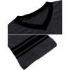 imageEkouaer Mens Nightshirt Comfy Nightwear BigampampTall V Neck Short Sleeve Soft Loose Pajama Sleep ShirtDark Grey