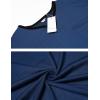 imageEkouaer Mens Nightshirt Nightwear Comfy BigampampTall Short Sleeve Henley Sleep ShirtBlue