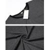 imageEkouaer Mens Nightshirt Nightwear Comfy BigampampTall Short Sleeve Henley Sleep ShirtDark Grey