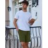 imageEkouaer Mens Pajama Shorts Soft Comfy Sleep Bottoms 2 Pack Casual Lounge Sleepwear Pants with PocketsArmy Greenblack