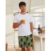 imageEkouaer Mens Pajama Shorts Soft Comfy Sleep Bottoms 2 Pack Casual Lounge Sleepwear Pants with PocketsBigfootblack
