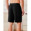 imageEkouaer Mens Pajama Shorts Soft Comfy Sleep Bottoms 2 Pack Casual Lounge Sleepwear Pants with PocketsBlacklight Gray