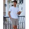 imageEkouaer Mens Pajama Shorts Soft Comfy Sleep Bottoms 2 Pack Casual Lounge Sleepwear Pants with PocketsBlacklight Gray