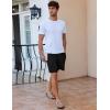 imageEkouaer Mens Pajama Shorts Soft Comfy Sleep Bottoms 2 Pack Casual Lounge Sleepwear Pants with PocketsBlacklight Gray