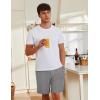 imageEkouaer Mens Pajama Shorts Soft Comfy Sleep Bottoms 2 Pack Casual Lounge Sleepwear Pants with PocketsDachshund Doglight Gray