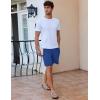 imageEkouaer Mens Pajama Shorts Soft Comfy Sleep Bottoms 2 Pack Casual Lounge Sleepwear Pants with PocketsWine Redcobalt Blue