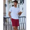 imageEkouaer Mens Pajama Shorts Soft Comfy Sleep Bottoms 2 Pack Casual Lounge Sleepwear Pants with PocketsWine Redcobalt Blue