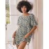 imageEkouaer 3 Pack Womens Tshirt Nightgown Waffle Knit Short Sleeve Sleepshirts Casual Cover Ups SXXXLSet 8